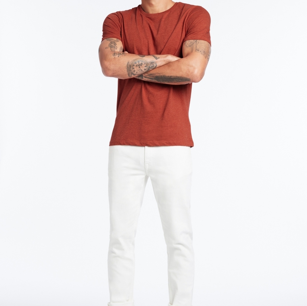 MARCS Rust Orange Cotton Short Sleeve Tee T Shirt - Picture 4 of 7